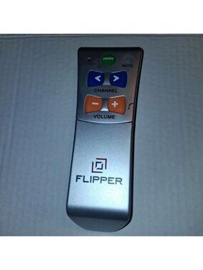 Flipper Two-Device Universal Remote Control For TV & Cable/Satellite Easy-To-Use